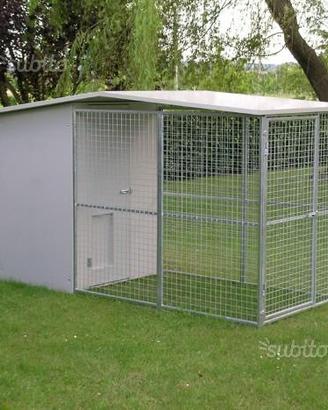 Recinto Box per cani mod. Modulare con tettoia