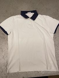 Polo Moncler uomo bianca taglia M