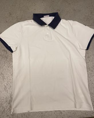Polo Moncler uomo bianca taglia M