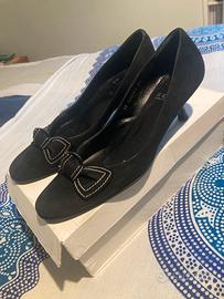 Scarpe pelle nera scamosciata Koan (Coin)