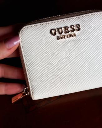 portafoglio Guess bianco
