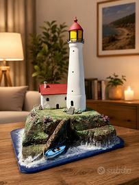 Faro artigianale in miniatura fatto a mano