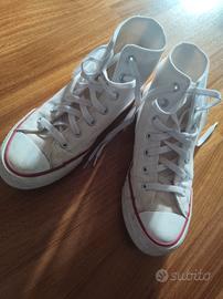 Converse donna bianche taglia 37