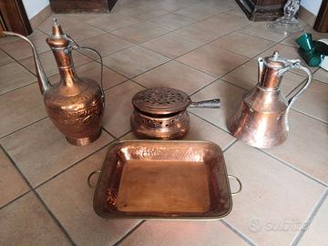 SET OGGETTI IN RAME