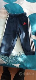 pantaloni felpati adidas blu