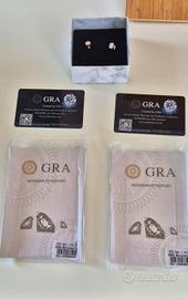 orecchini in moissanite da 1 carato l uno 