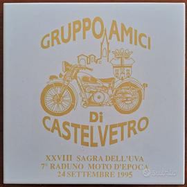 PIASTRELLA AMICI DI CASTELVETRO – MOTO - 1995