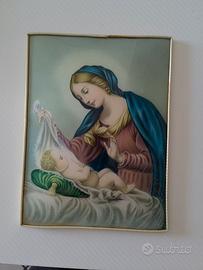 quadro della madonna cn Gesù