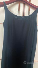 tubino blu con giacca