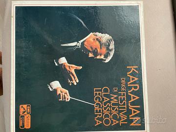 Coffanetto dischi vinile Karajan