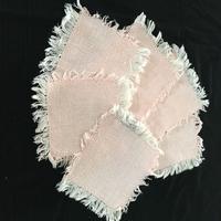 6 sottobicchieri sottotazza d'epoca in cotone