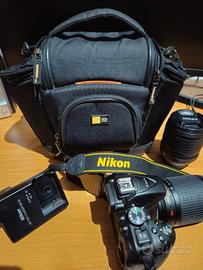 Nikon d5300 + obbiettivo 18-105 e 55-200
