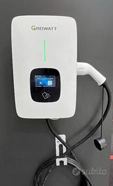 Colonnina wallbox ricarica auto 7,3kW Growatt Wifi