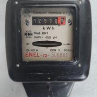 contatore elettrico monofase Enel 72 vintage 