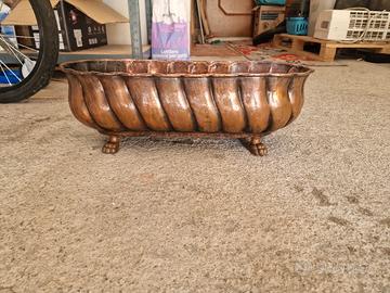 portavaso fioriera in rame