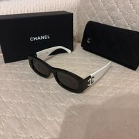 OCCHIALI da sole CHANEL -nero/bianco - eleganti