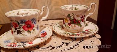 Tazze Royal Albert  dei mesi da caffè.Perfette.