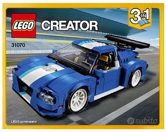 Istruzioni Lego Auto da Corsa 31070