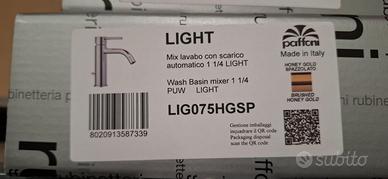 Miscelatore lavabo Paffoni LIG075HGSP Honey Gold S
