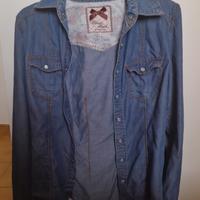 camicia denim in jeans
