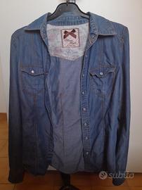 camicia denim in jeans