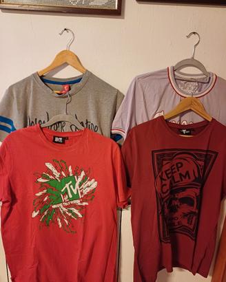 set 3 magliette a mezza manica,t. L