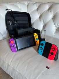 Nintendo Switch +JoyCon+512gb+accessori