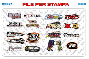 File BOOSTER SPIRIT BW'S MBK YAMAHA Polini adesivi