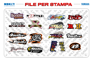 File BOOSTER SPIRIT BW'S MBK YAMAHA Polini adesivi