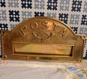 Placca Buca Lettere Classica in Ottone -Alta Gamma