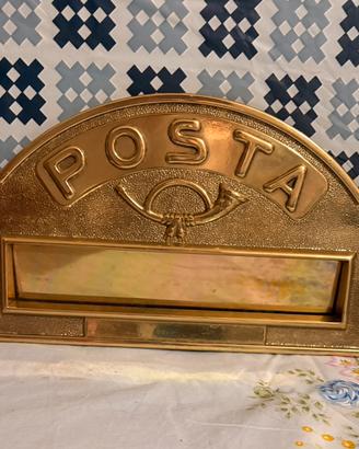 Placca Buca Lettere Classica in Ottone -Alta Gamma