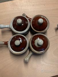 Tazze per zuppa con manico e coperchio