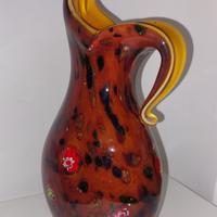 vaso artistico 1970 firmato, con murrine 
