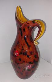 vaso artistico 1970 firmato, con murrine 