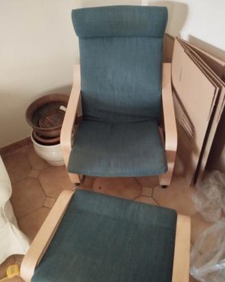 Ikea poang sedia ergonomica