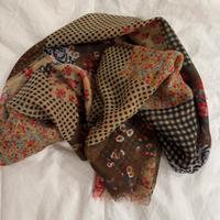 Sciarpa/foulard beige e marrone pull&bear