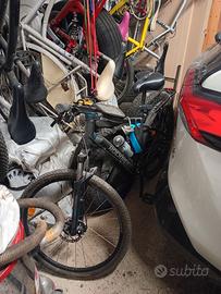 Lotto due bici quella grigia e la Mountain bike