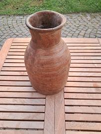 vaso in legno etnico 