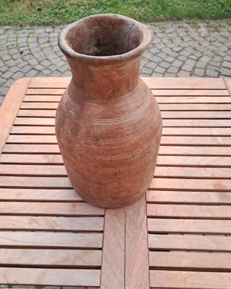 vaso in legno etnico 