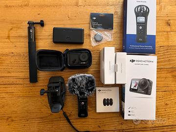 DJI Osmo action4 Adventure+ZoomH1n Kit in GARANZIA