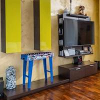  SOGGIORNO COLOR WENGE'/VERDE PISTACCHIO