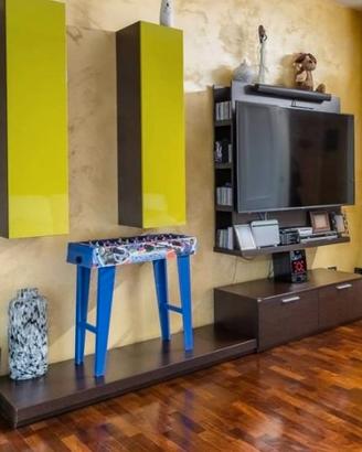  SOGGIORNO COLOR WENGE'/VERDE PISTACCHIO