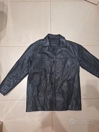 giacca in vera pelle vintage Ben Sherman taglia M