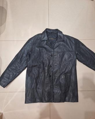 giacca in vera pelle vintage Ben Sherman taglia M