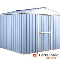 Box porta attrezzi lamiera 276x260 azzurro