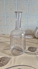 Bottiglia antica vetro pregiato Anno Santo 1900