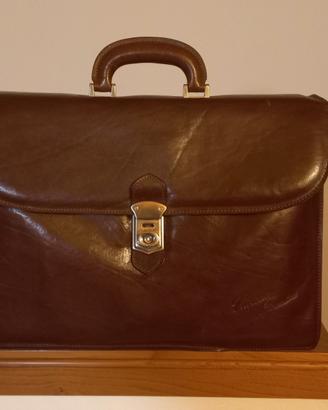 Borsa uomo marrone in cuoio Cuoieria Fiorentina