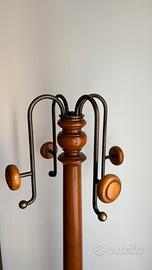 Appendiabiti antico legno e metallo