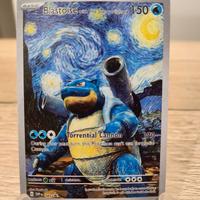 Carta Pokemon Blastoise Notte Stellata custom card
