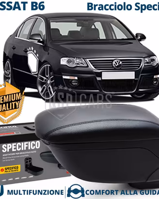 Bracciolo SPECIFICO Per VW Passat B6 in PELLE-PU